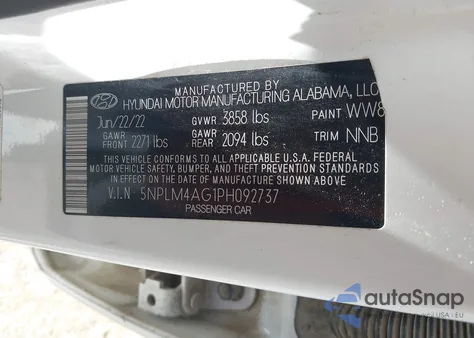 2023 Hyundai Elantra Sel z USA, uszkodzony, nr VIN 5NPLM4AG1PH092737